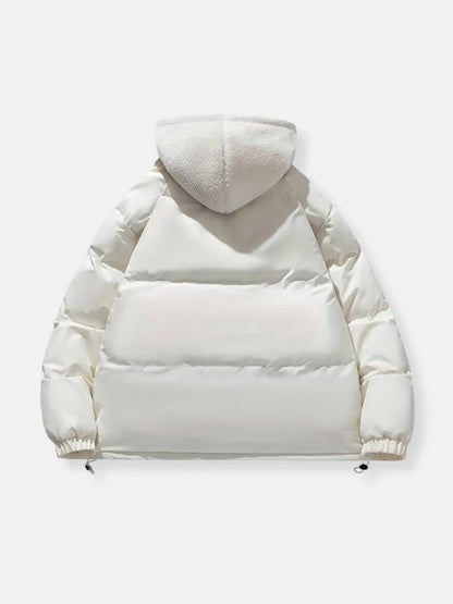 Damen Winterjacke Gefüttert Mit Kapuze Wärmeschutz