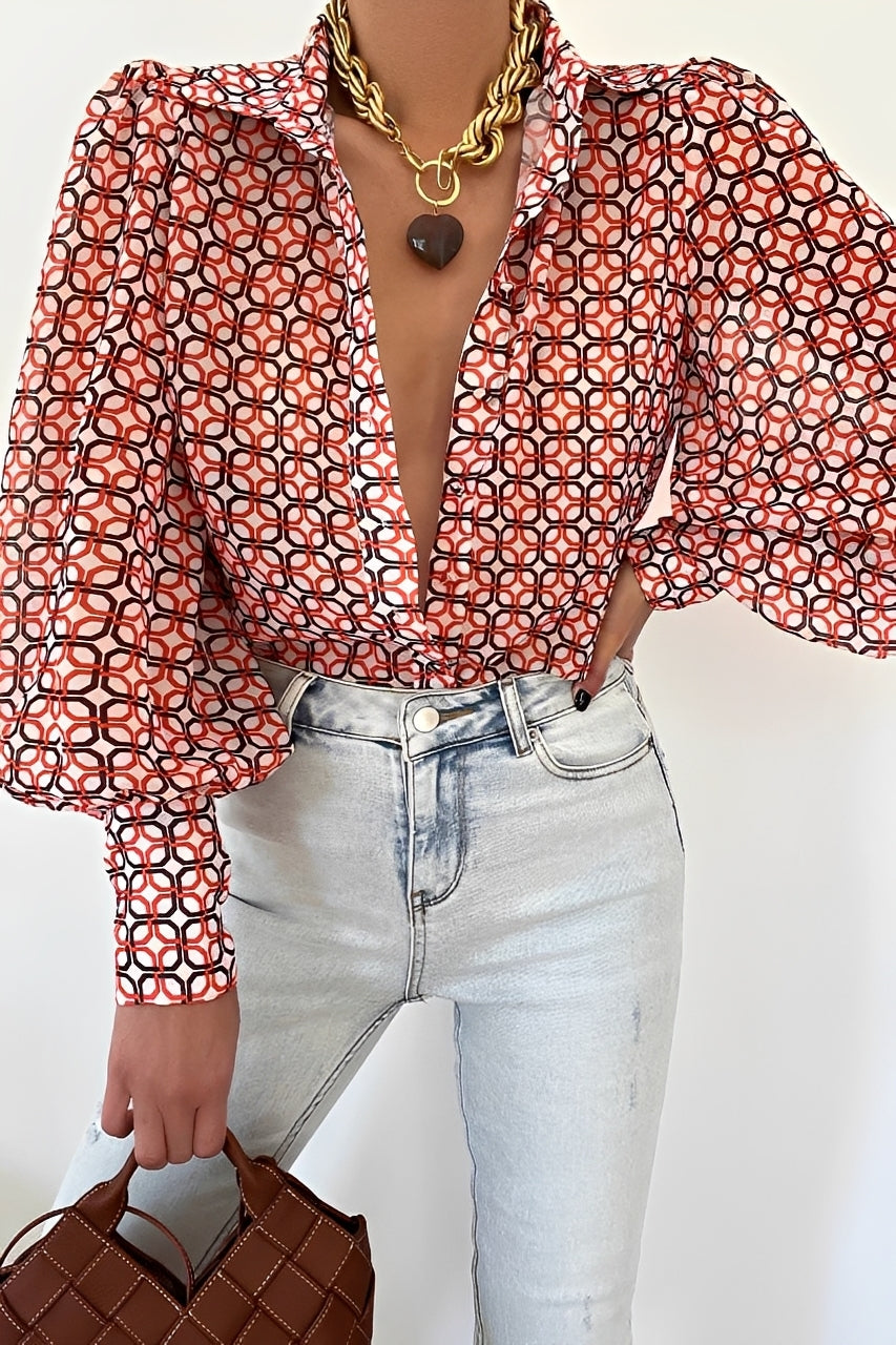 Damen Bluse Latzenärmel Baumwolle Weiß