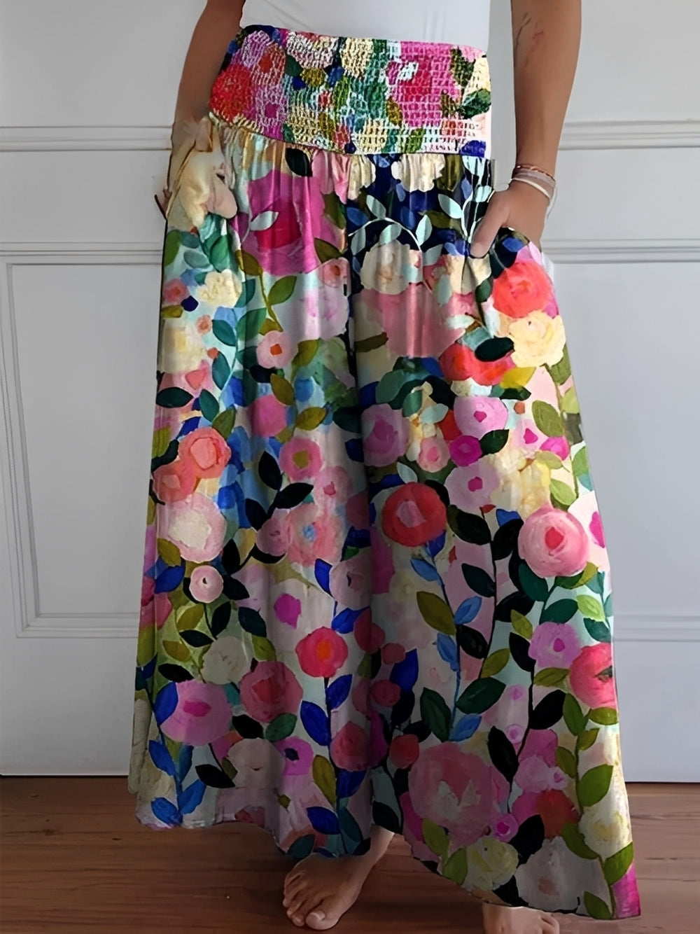 Damenhose Bequem Weites Bein Mit Taschen - Norvielle