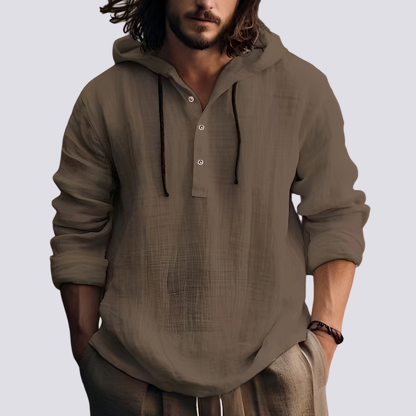 Herren Kapuzenshirt Stilvoll Baumwolle