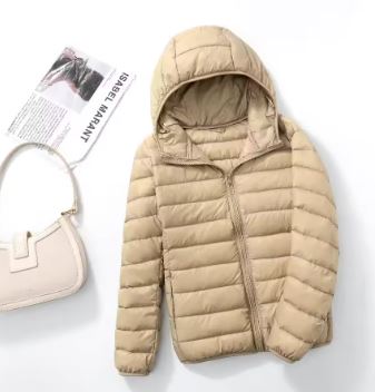 Norvielle Damen Daunenjacke Kapuze
