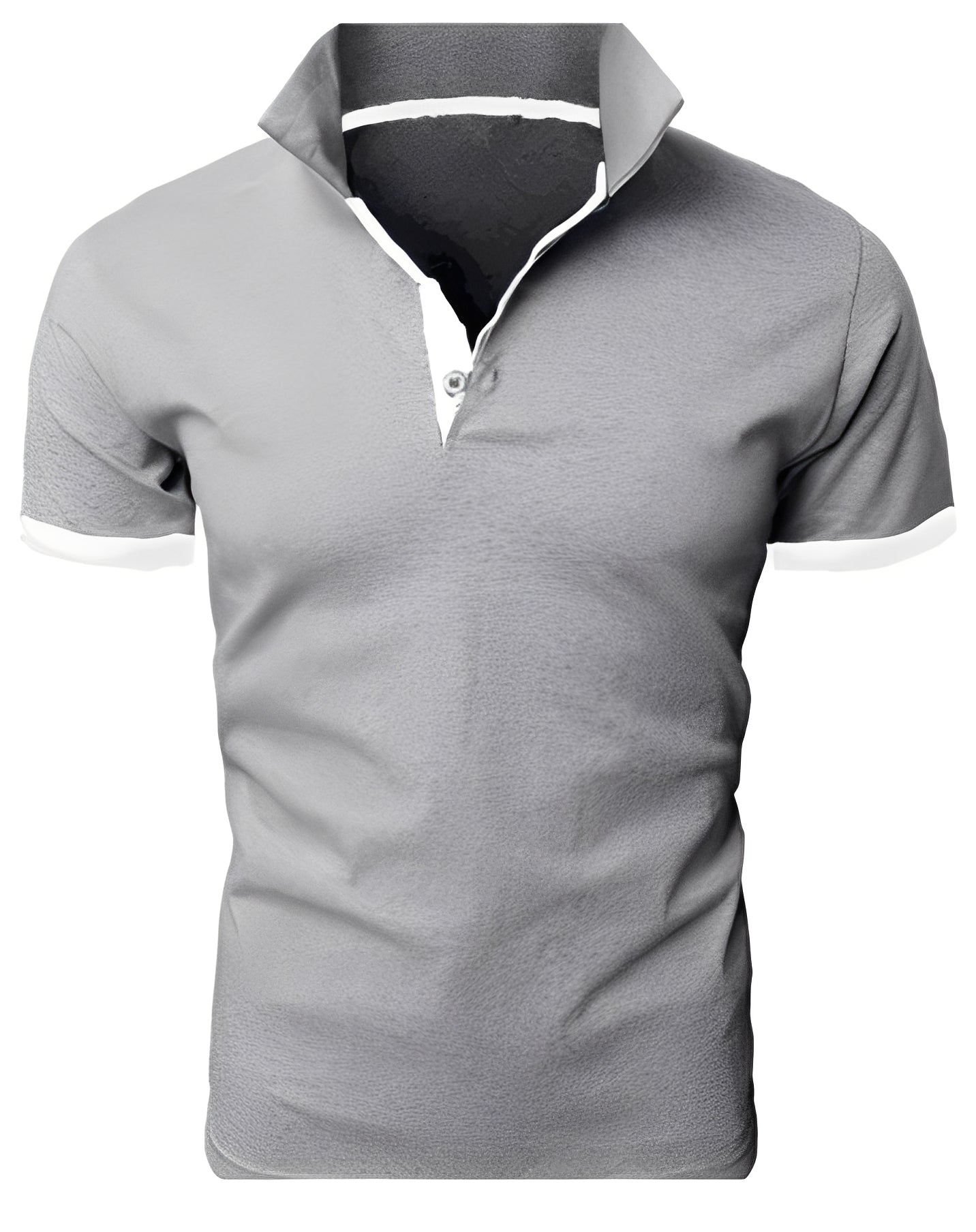 Herren Poloshirt Stilvoll Baumwolle Weiß