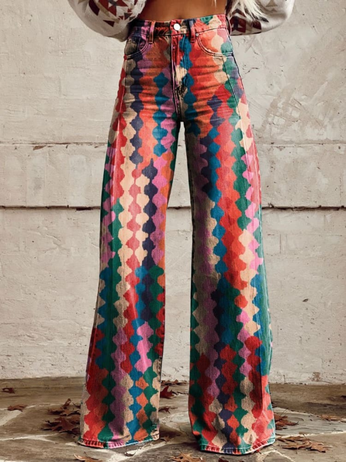 Damen Boho Frühlingshose - Norvielle