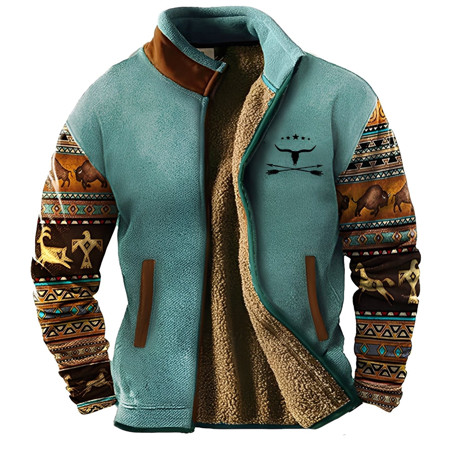 Aubert Herren Fleecejacke Outdoor Wasserdicht