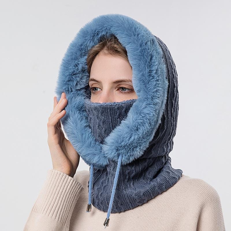 Kapuzenmütze Set Damen Warm Stilvoll