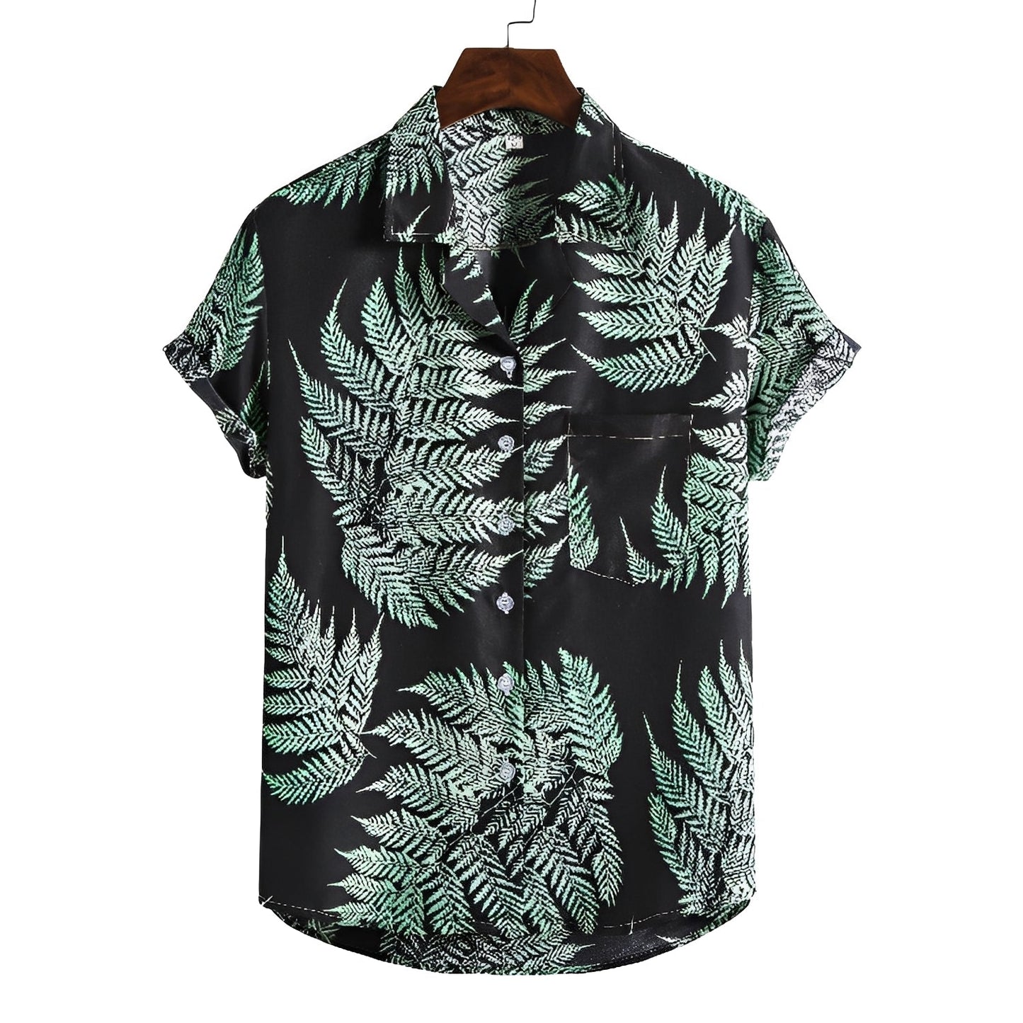 Nattan Herren Sommerhemd Leichtes Design Weiß