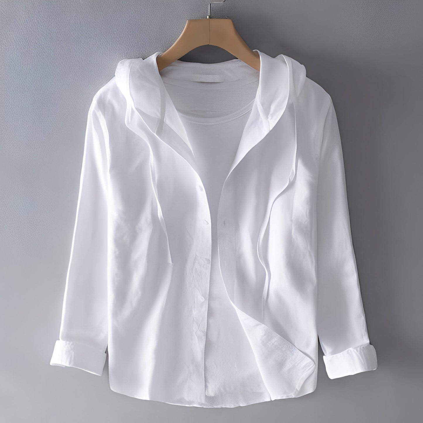 Herren Kapuzenshirt Komfort Baumwolle Grau - Norvielle