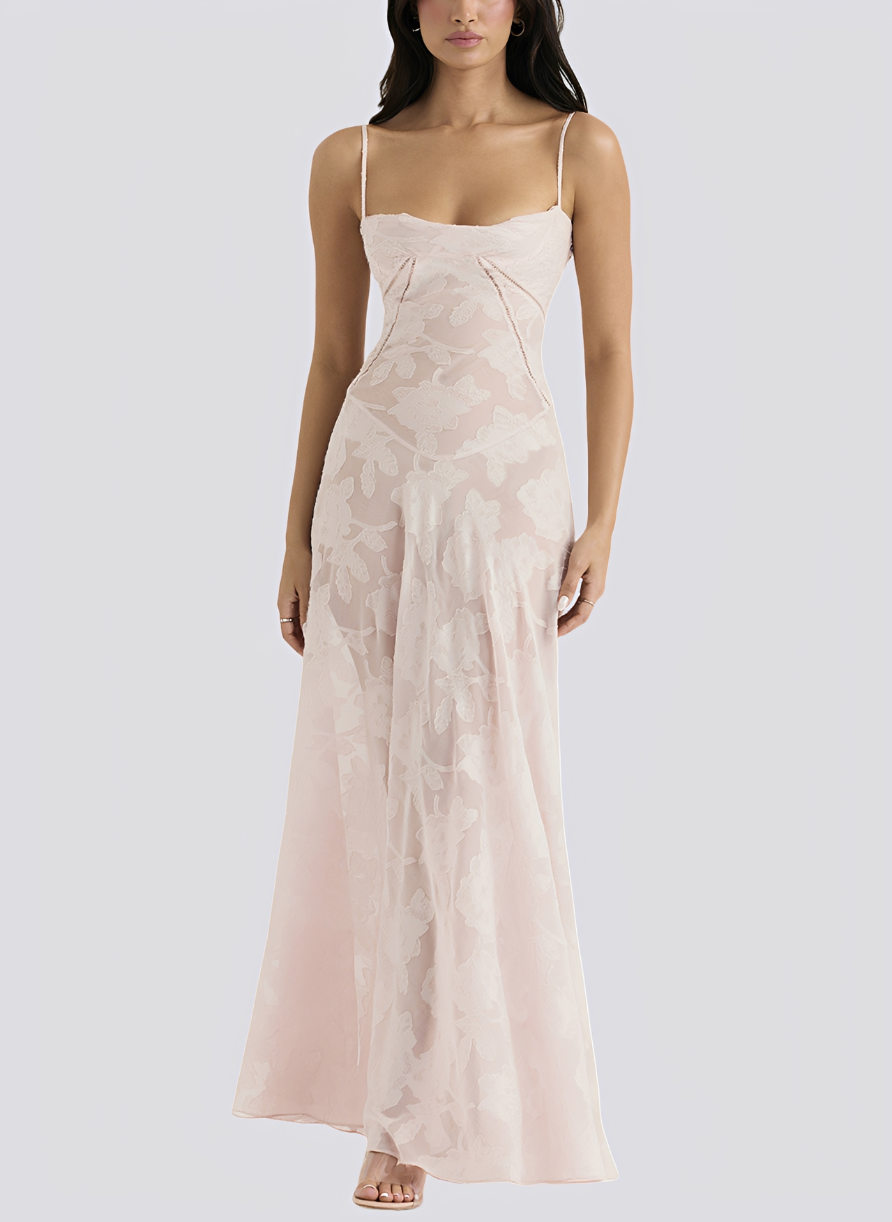 Damen Maxikleid Elegantes Schmal Geschnitten Schwarz - Norvielle