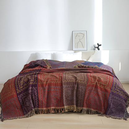 Mandala Wurfdecke Quasten Dekor