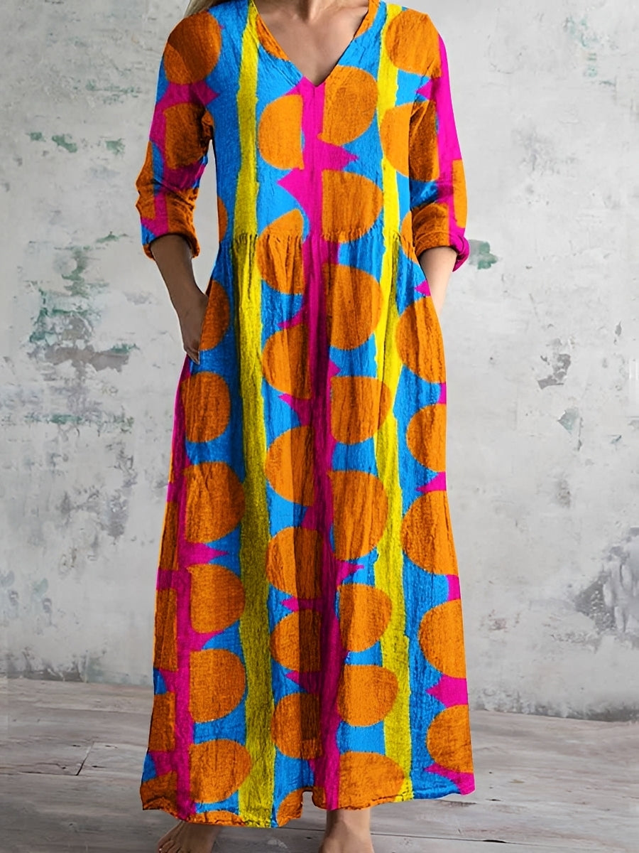 Damen Blumenkleid Lockeres Design