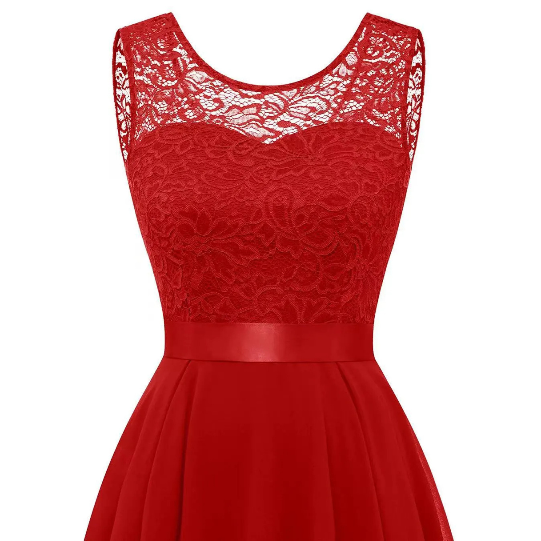 Damen Elegantes Midi Kleid Hochzeit Hochzeitsgast