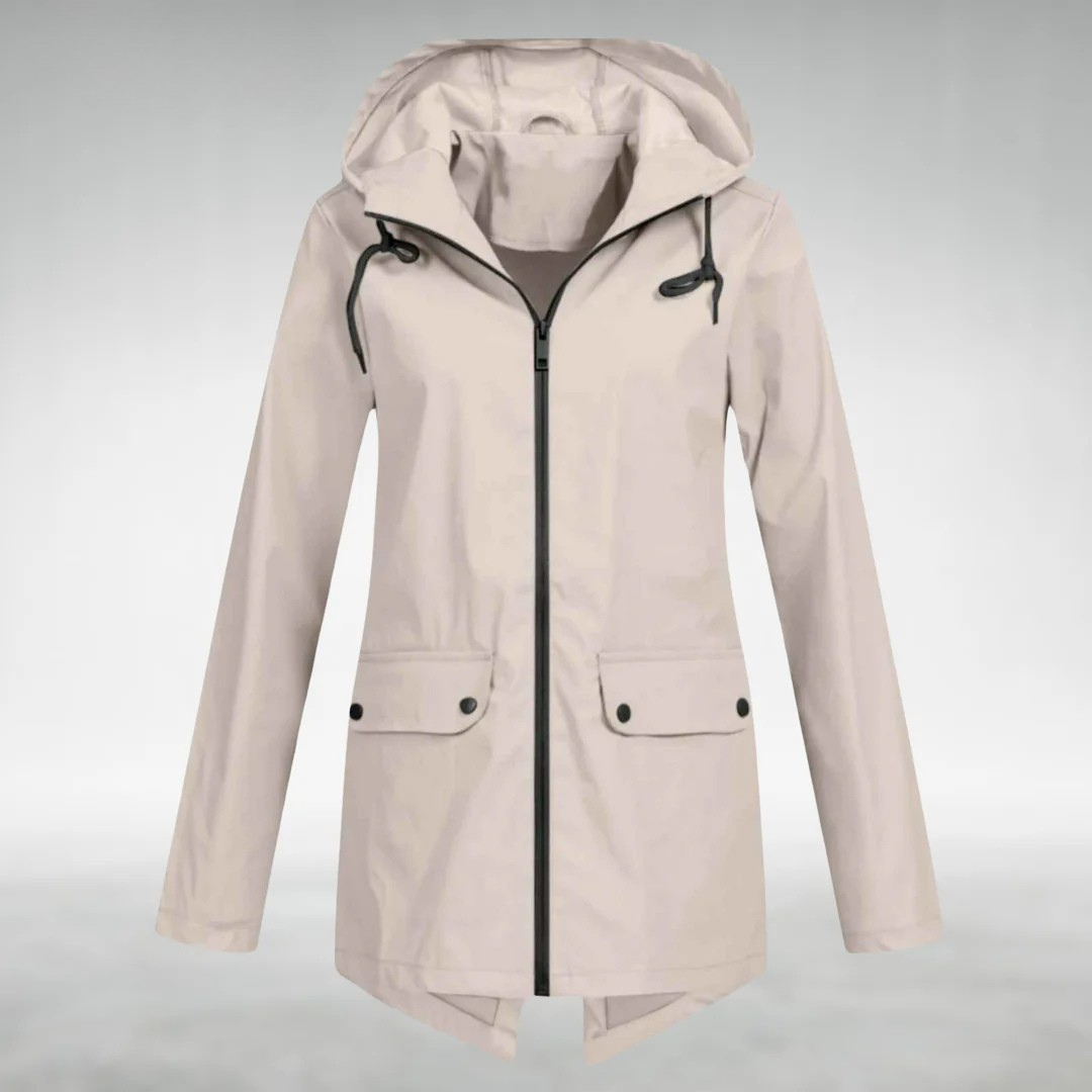 Aryln Damen Wasserdichte Regenjacke