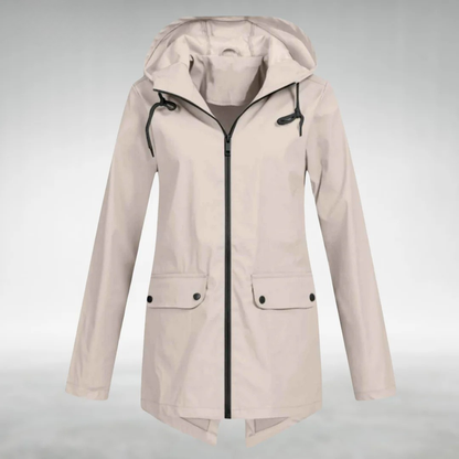 Aryln Damen Wasserdichte Regenjacke