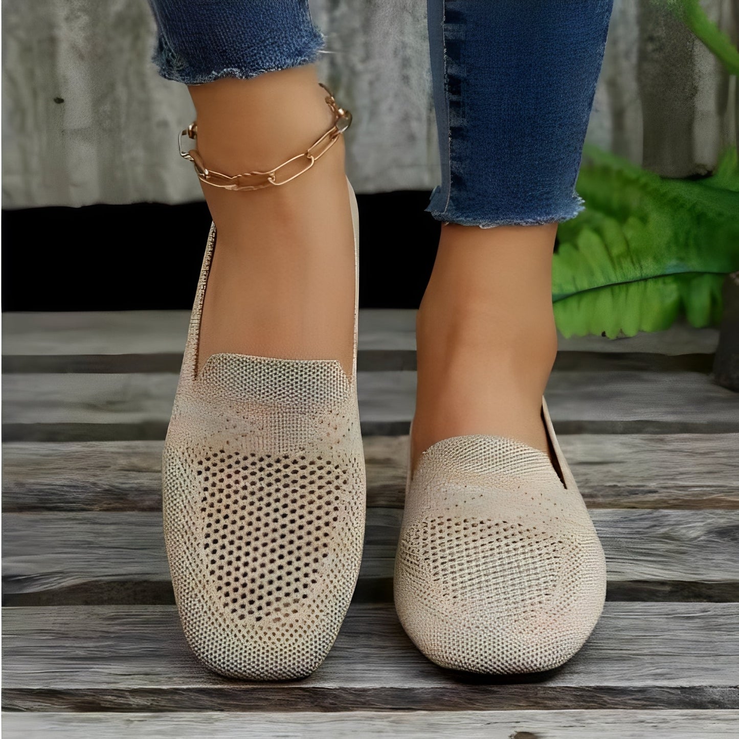 Damen Freizeitschuhe Rutschfeste Sohle