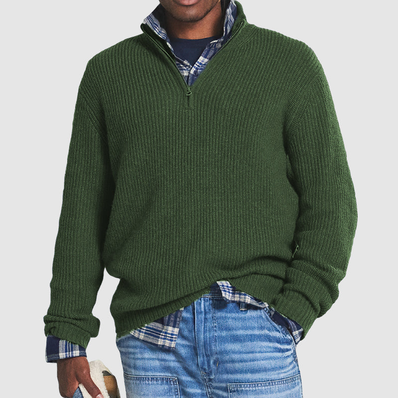 Herren Pullover Mit Reißverschluss Elegantes Design