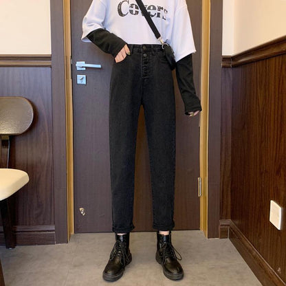 Damen Skinny Jeans Hochtaillierte Norvielle Dekorativ