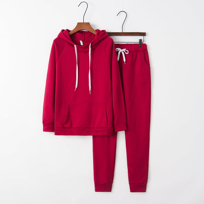 Damen Sportanzug Set Hoodie Jogginghosen Bequem Norvielle