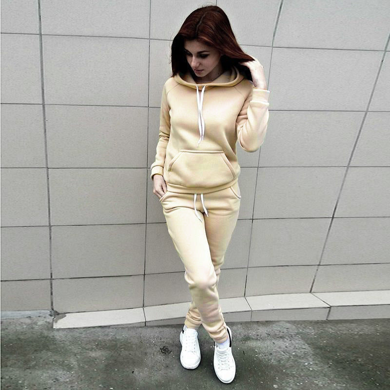 Damen Sportanzug Set Hoodie Jogginghosen Bequem Norvielle