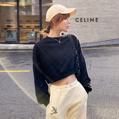 Damen cropped Sweatpullover Norvielle - Norvielle