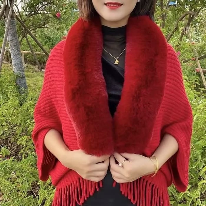 Norvielle Damen Schal Gestrickt