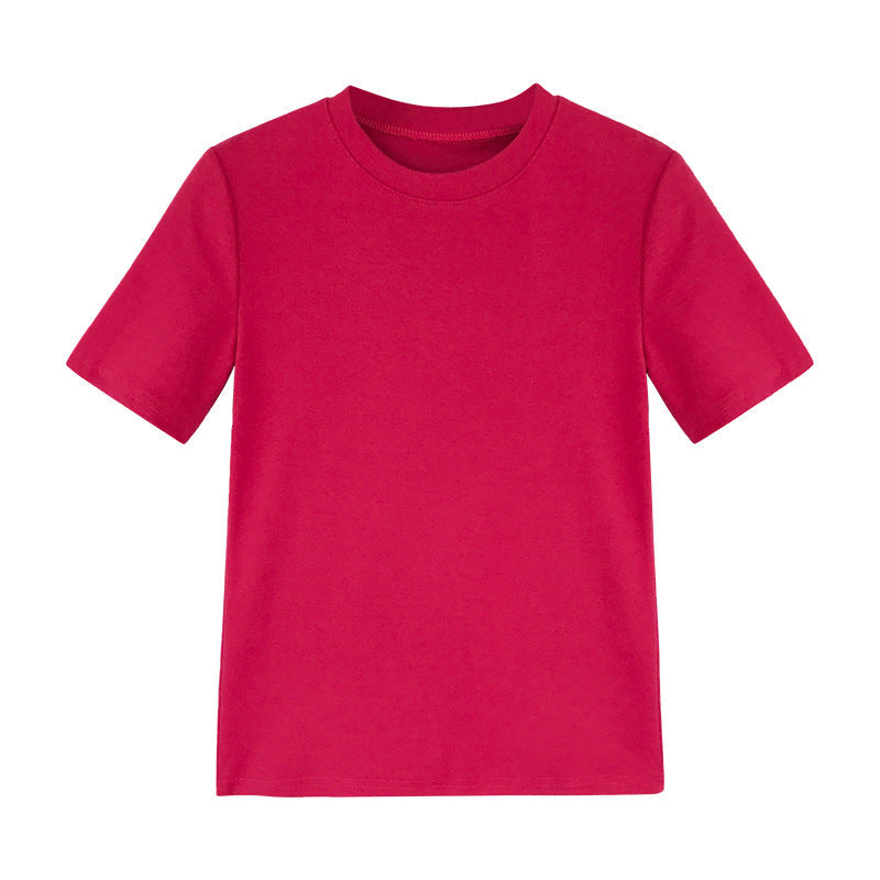 Damen T-Shirt Baumwolle Rundhals Bequem