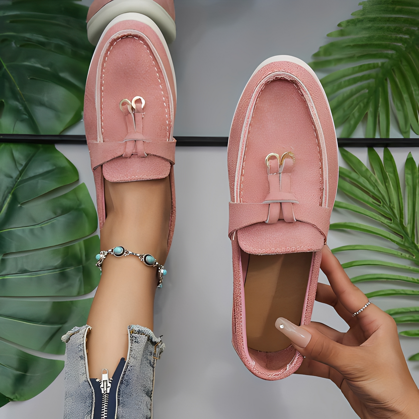 Euna Damen Slipper Modisch