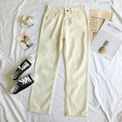 Damen Hochgeschnittene Jeans Elegant Norvielle