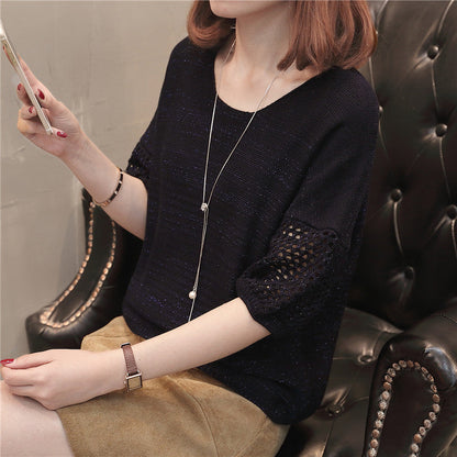 Damen Strickpullover Offene Maschenstruktur Norvielle