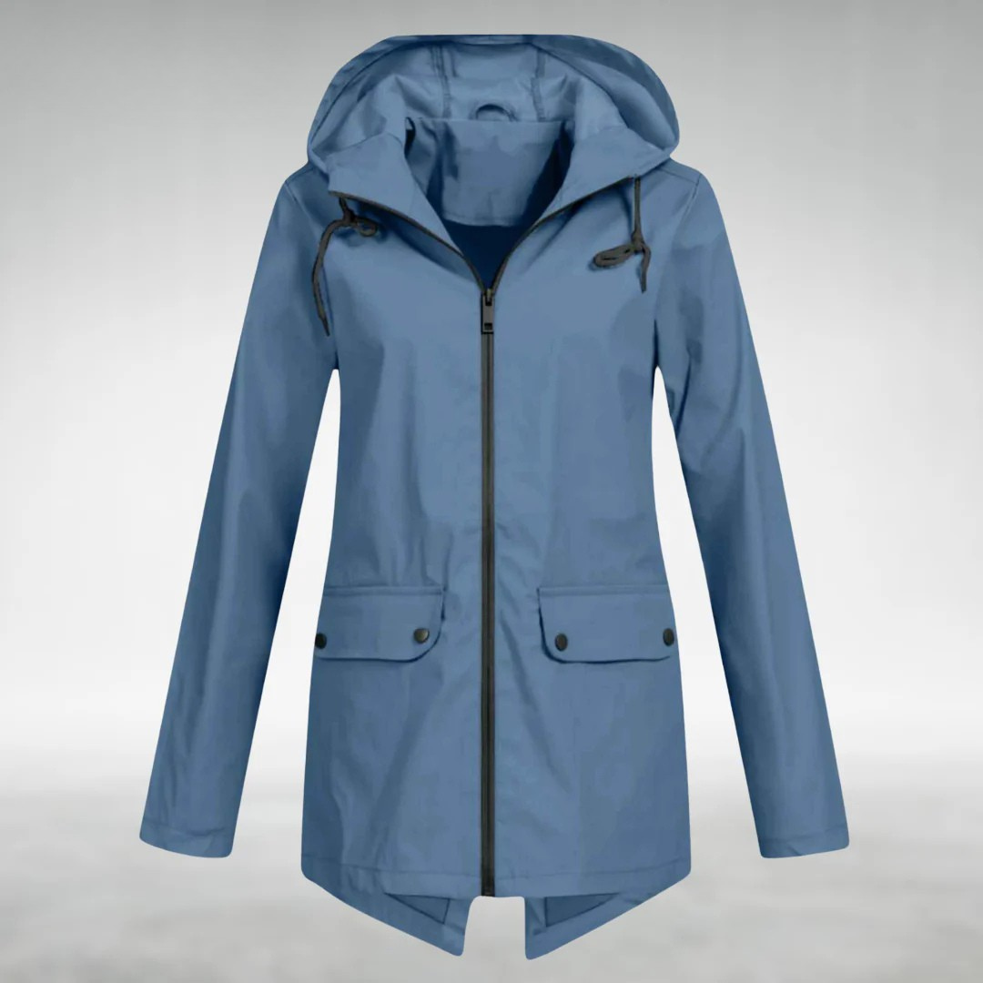 Aryln Damen Wasserdichte Regenjacke
