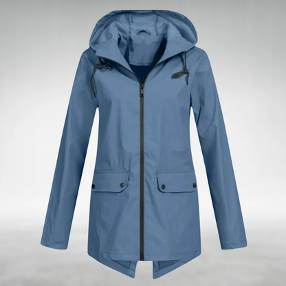 Aryln Damen Wasserdichte Regenjacke
