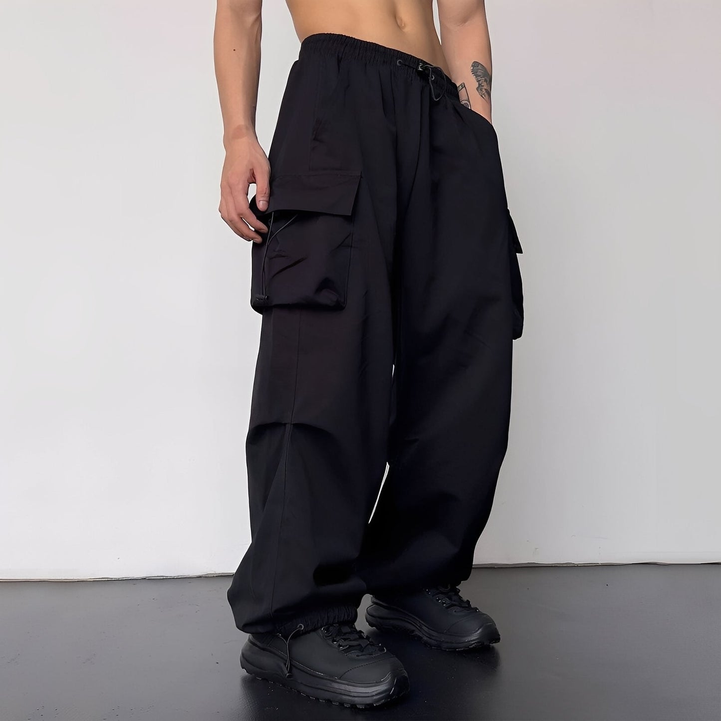 Herren Baggy Cargohose Trendig