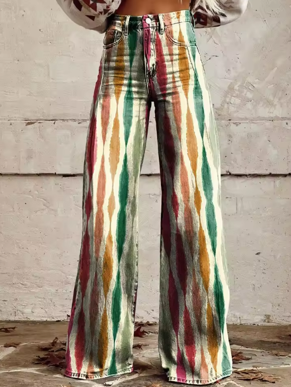 Damen Boho-Hosen Schick Schwarz - Norvielle