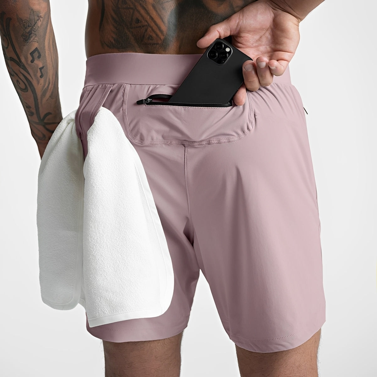 Herren Sportshorts Schnelltrocknend Atmungsaktiv