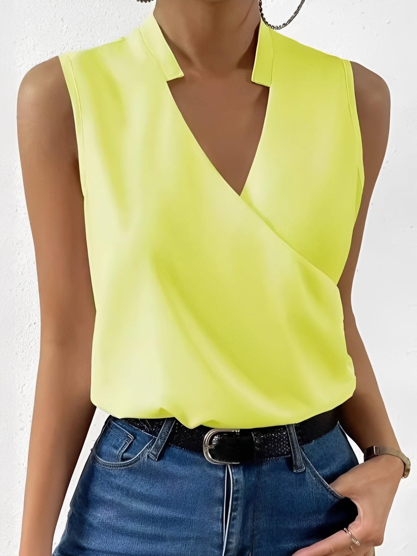 Damen Ärmellose Bluse Stilvoll