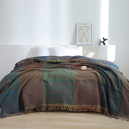 Mandala Wurfdecke Quasten Dekor
