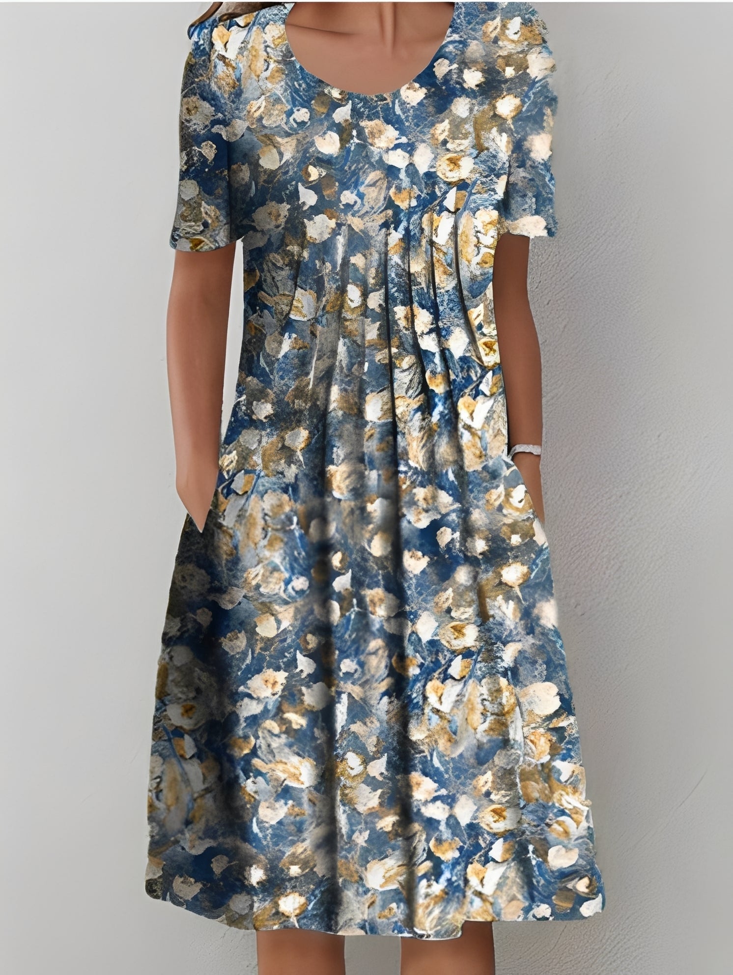 Damenkleid Bedruckt Stilvoll Jodie - Norvielle