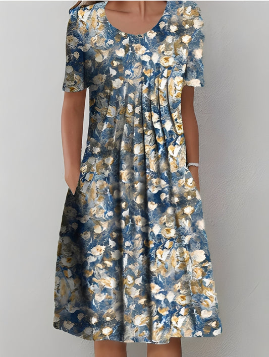 Damenkleid Bedruckt Stilvoll Jodie - Norvielle