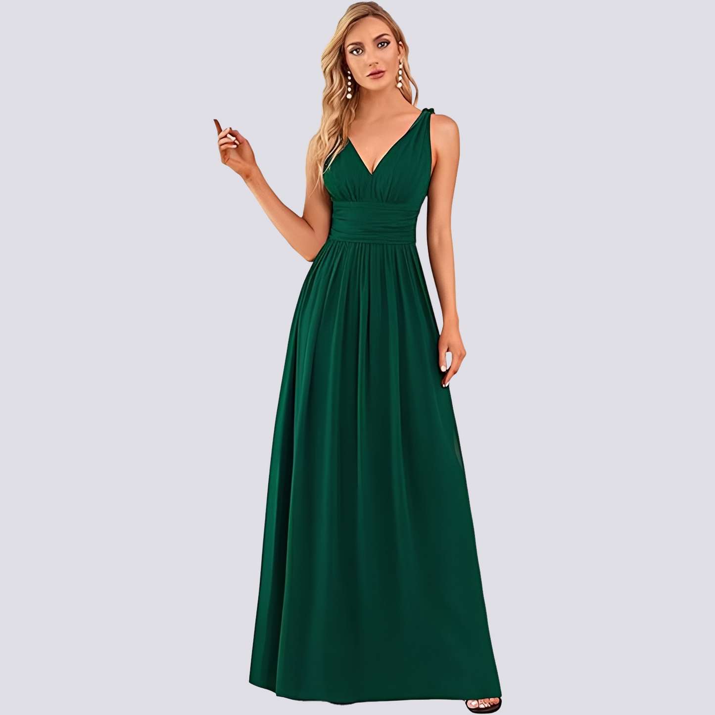 Damen Ärmelloses Abendkleid Elegant