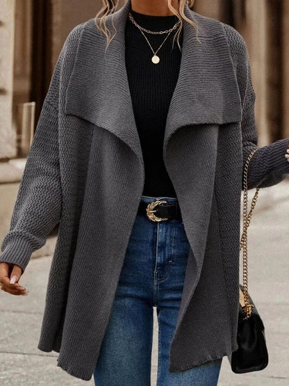 Damen Cardigan Grau Trendig - Norvielle