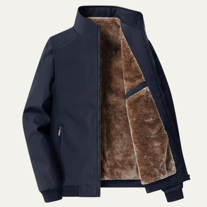 Herren Winterjacke Stehkragen Wärmend