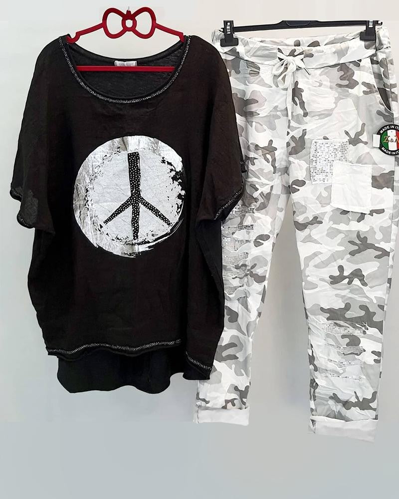 Damen Freizeitoutfit Set Trendy