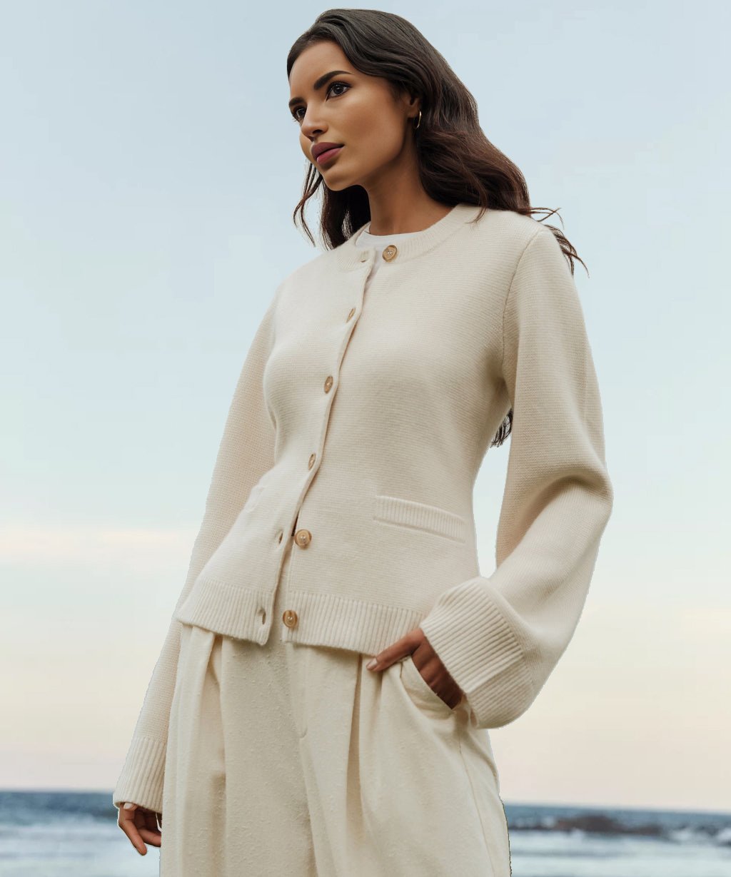Damen Knopf-Cardigan Ultraweich Norvielle - Norvielle