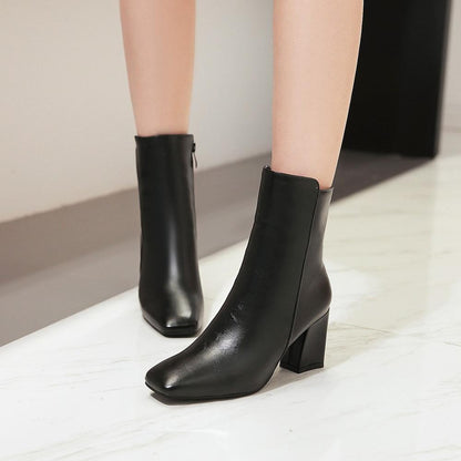 Norvielle Damen Stiefeletten Hoher Absatz - Norvielle