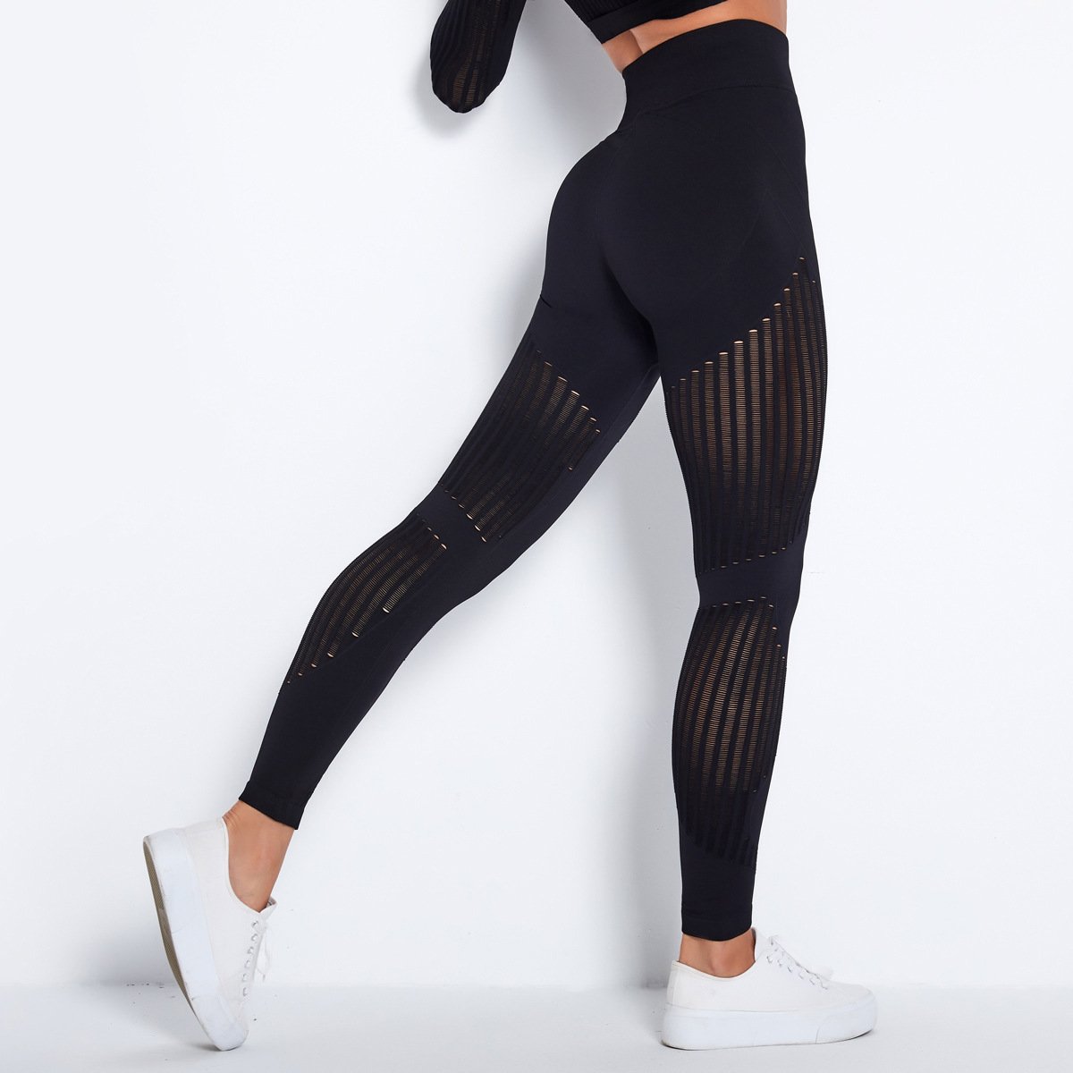 Norvielle Damen High-Waist-Yogahose Po-Lifting-Effekt - Norvielle