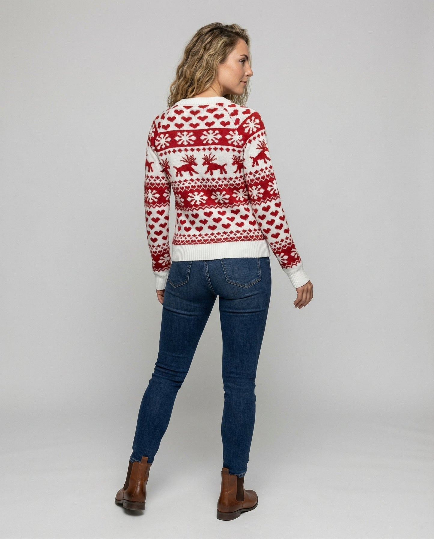 Damen Weihnachtspullover Elegantes Design