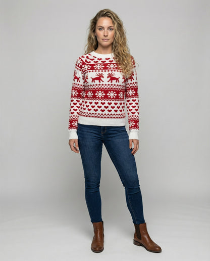 Damen Weihnachtspullover Elegantes Design
