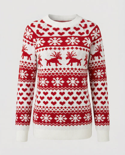 Damen Weihnachtspullover Elegantes Design