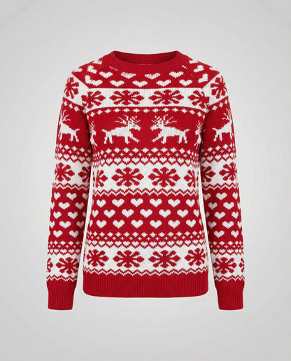 Damen Weihnachtspullover Elegantes Design
