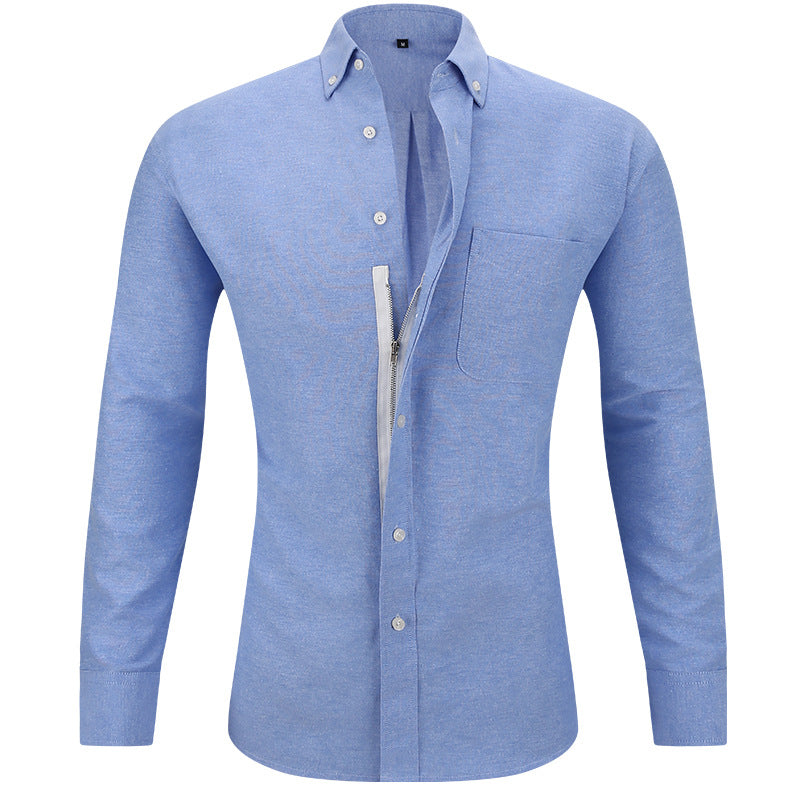 Herren Hemd Knitterfrei Weiss - Norvielle
