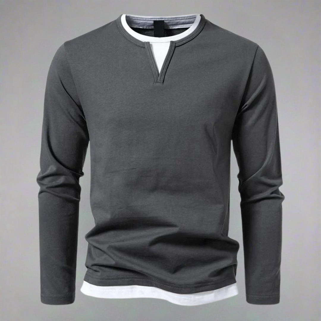 Norvielle Herren Langarm-Pullover Trendig